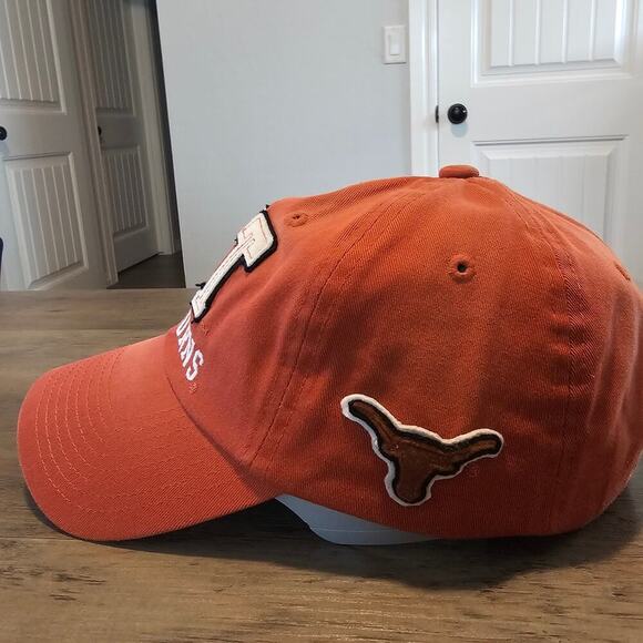 Vintage University Texas Longhorns Strapback Hat Cap Orange Y2K UT NCAA Retro - Picture 2 of 7